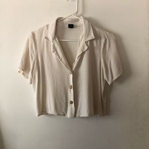 Wild Fable Button Up Crop